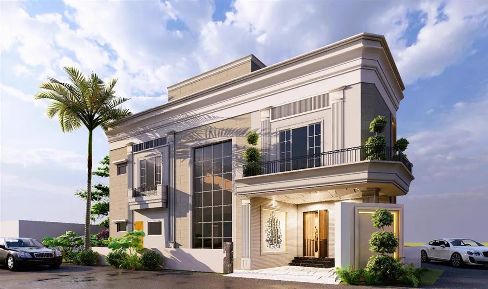 Architectural building design prepared for plan approval and submission drawings in Pakistan