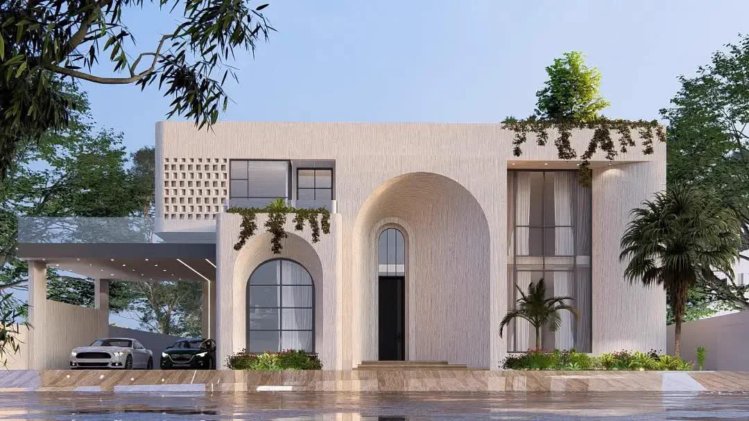 Residential architectural elevation illustrating first-floor planning by Planet Builders in Lahore
